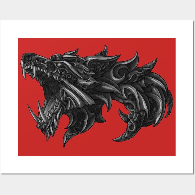 Fenrir Wall Art by Hedgeh0g